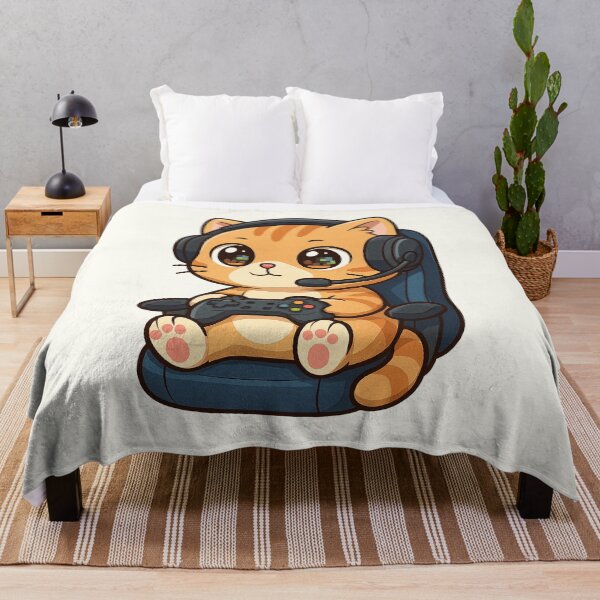 Item preview, Cute Gamer Cat | Focused Esports Kitten designed and sold by HoopeStylee.