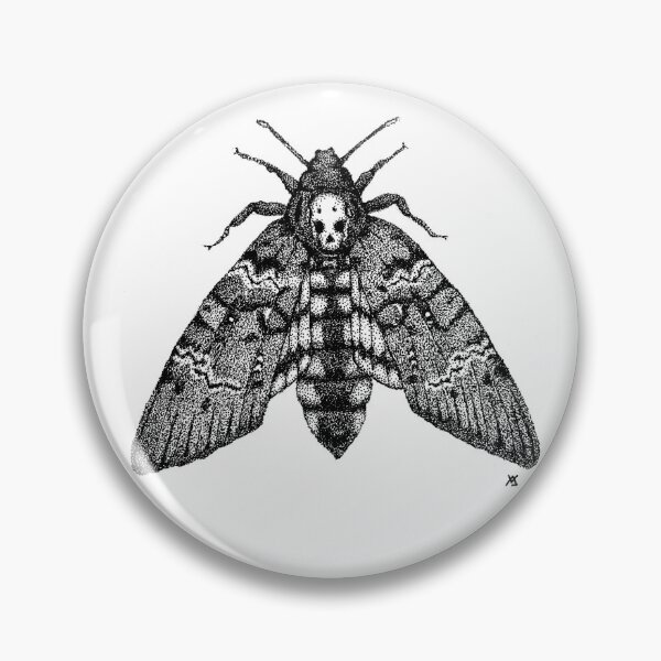 Item preview, Dotwork Death's-head Hawk-moth designed and sold by LydiaWoods.