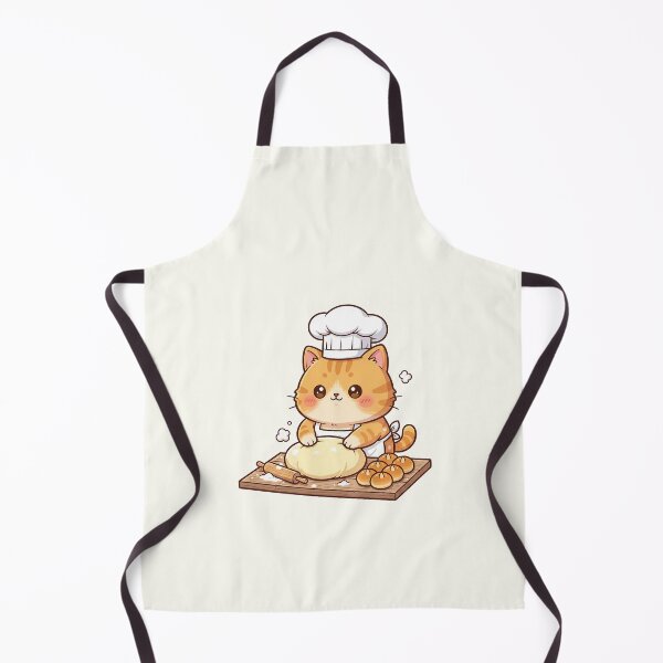 Item preview, Cute Baker Cat | Kneading Dough Kitten designed and sold by HoopeStylee.