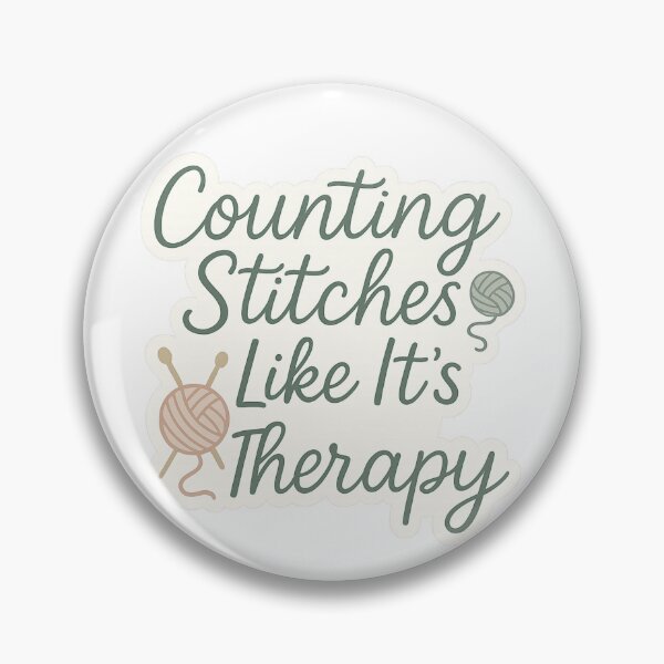 Item preview, Counting stitches like it's therapy  designed and sold by Iail Ioa.