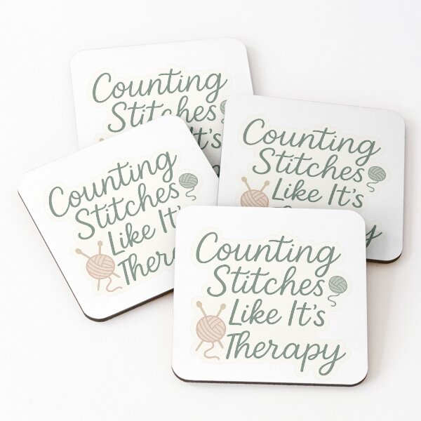 Item preview, Counting stitches like it's therapy  designed and sold by Iail Ioa.