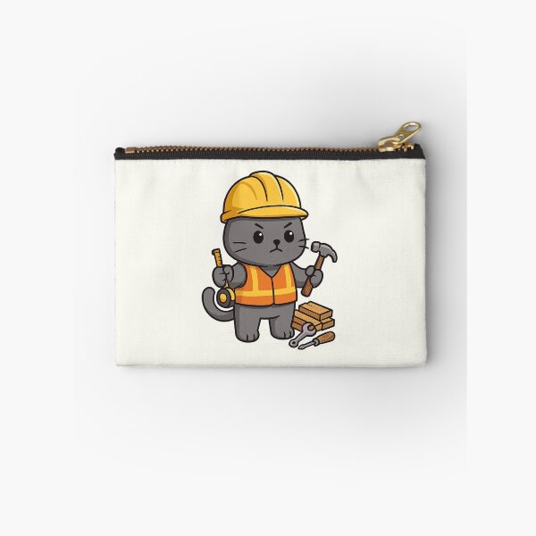 Item preview, Cute Builder Cat | Hard Hat Constructor Kitten designed and sold by HoopeStylee.