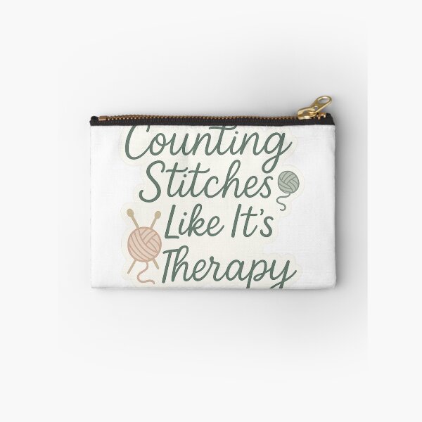 Item preview, Counting stitches like it's therapy  designed and sold by Iail Ioa.