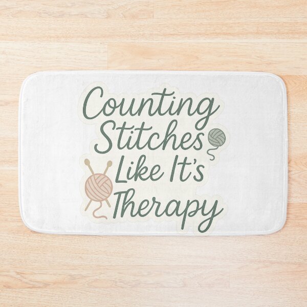 Item preview, Counting stitches like it's therapy  designed and sold by Iail Ioa.