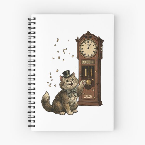 Item preview, Cut New Year 2026 Countdown Cat designed and sold by fati-artiste1.
