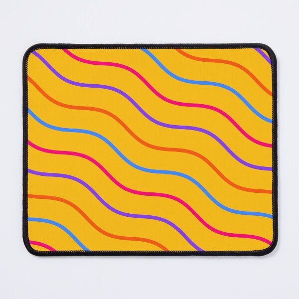Item preview, Cute Yellow Pattern Vertical Stripes- Wavy Checker - Cute designed and sold by RoyalStarsPatts.
