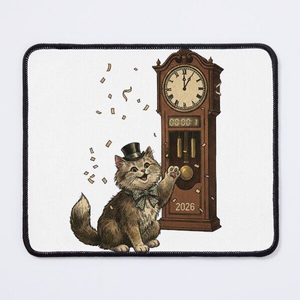Item preview, Cut New Year 2026 Countdown Cat designed and sold by fati-artiste1.