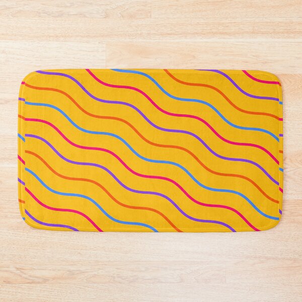 Item preview, Cute Yellow Pattern Vertical Stripes- Wavy Checker - Cute designed and sold by RoyalStarsPatts.