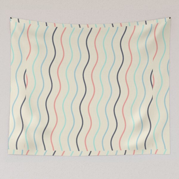 Item preview, Beautiful Cream Wavy Checkered Pattern - Stripy Checked Pattern Cute designed and sold by RoyalStarsPatts.