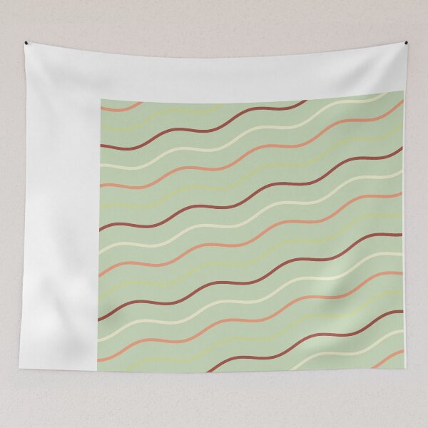 Item preview, Cute Green Wavy Pattern, Argle Waves- Stripes Pattern- Cute designed and sold by RoyalStarsPatts.