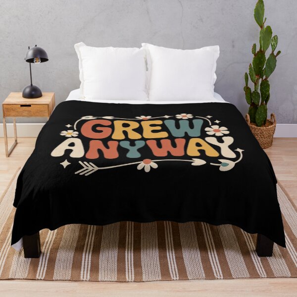 Item preview, Inspirational Groovy Quote Grew Anyway Personal Growth Retro designed and sold by faridman.