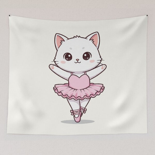 Item preview, Cute Ballerina Cat | Graceful Dancer Kitten designed and sold by HoopeStylee.