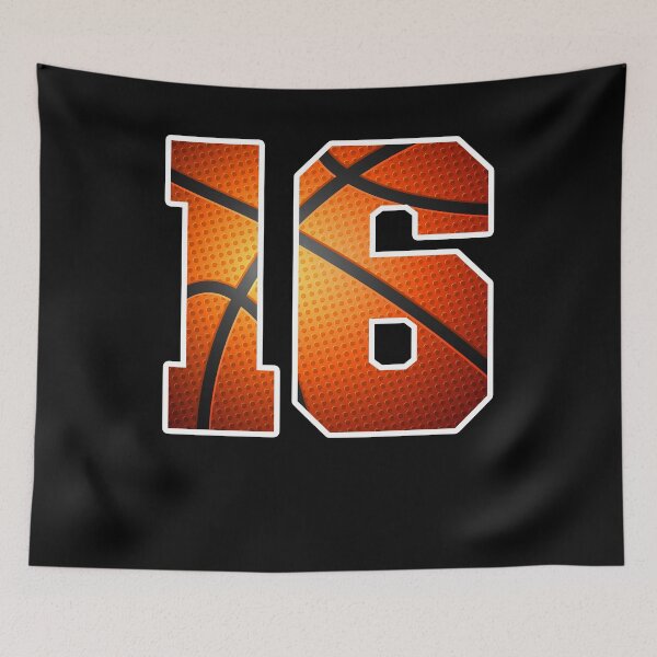 Item preview, Basketball Birthday 16 Sports Number Sixteen Design designed and sold by JRRTs.