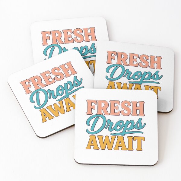 Item preview, Fresh Drops Await Vintage Typography designed and sold by AbcDigs Studio.