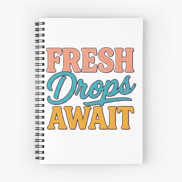 Item preview, Fresh Drops Await Vintage Typography designed and sold by AbcDigs Studio.