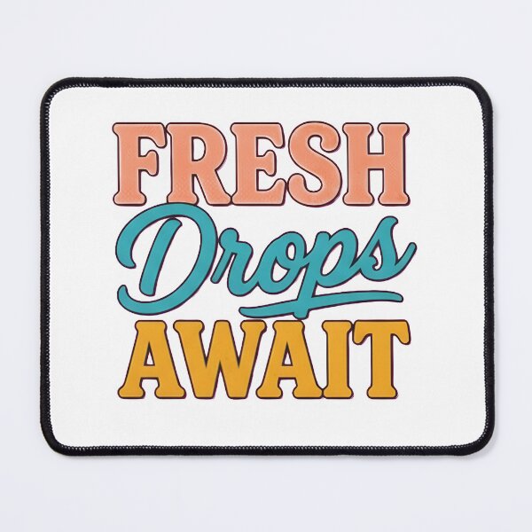 Item preview, Fresh Drops Await Vintage Typography designed and sold by AbcDigs Studio.