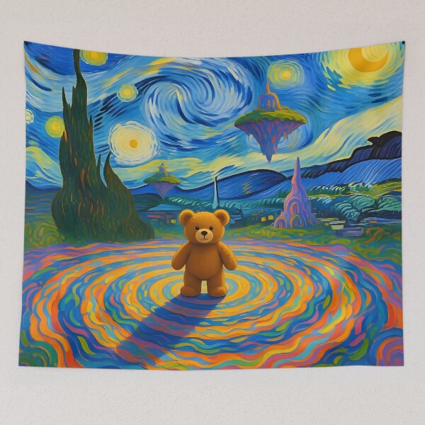Item preview, Teddy bear in a fantasy world  designed and sold by Nomad-Maynard.