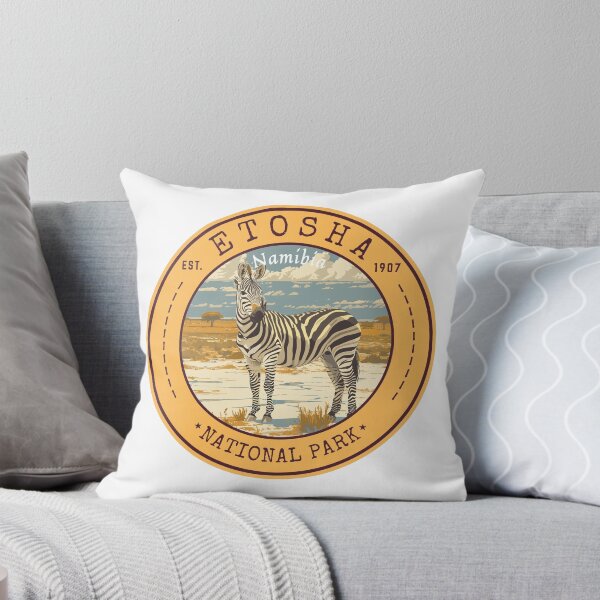 Item preview, Etosha National Park in Namibia, Vintage Travel Art Circle Emblem designed and sold by MaateoDesign.