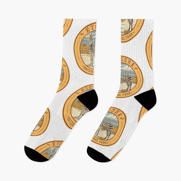 Item preview, Etosha National Park in Namibia, Vintage Travel Art Circle Emblem designed and sold by MaateoDesign.