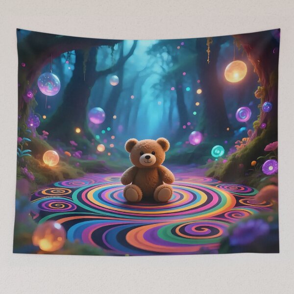 Item preview, Teddy bear in a fantasy world  designed and sold by Nomad-Maynard.