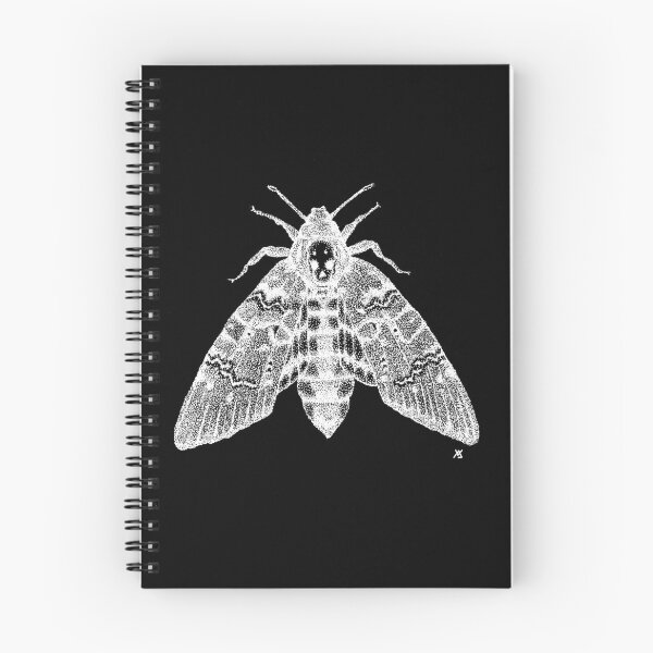 Item preview, Dotwork Death's-head Hawk-moth (White) designed and sold by LydiaWoods.