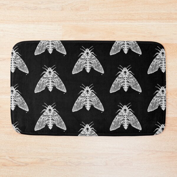 Item preview, Dotwork Death's-head Hawk-moth (White) designed and sold by LydiaWoods.