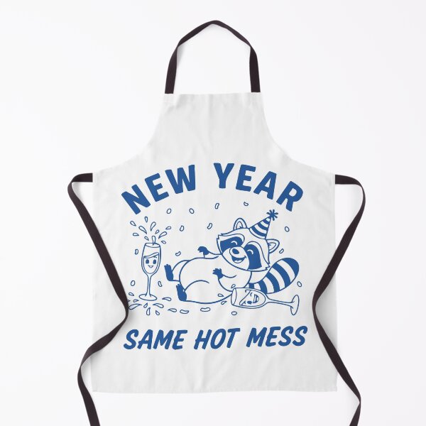 Item preview, New Year Same Hot Mess Raccoon Fun Party designed and sold by LuminOrb.