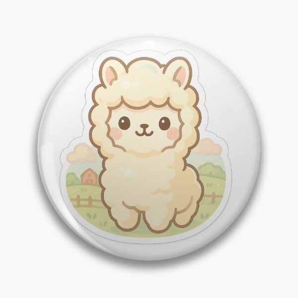 Artikelvorschau, Kawaii Dreamy Alpaca Sticker entworfen und verkauft von StickMint.