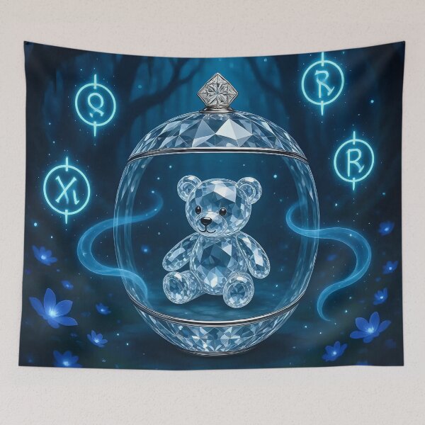 Item preview, Teddy bear in a fantasy world  designed and sold by Nomad-Maynard.