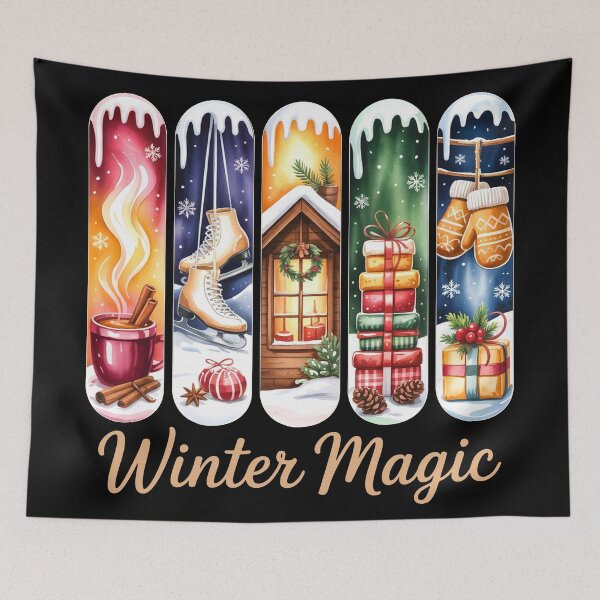 Item preview, Winter Magic – Cozy Holiday Aesthetic Bookmark Panel Design  designed and sold by LALA-MIRA.