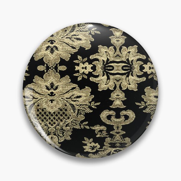Item preview, Elegant Black Gold Ornate Damask designed and sold by capricedefille.
