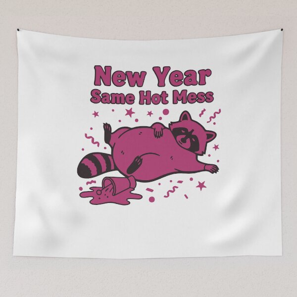 Item preview, New Year Same Hot Mess Celebration 2025 designed and sold by LuminOrb.