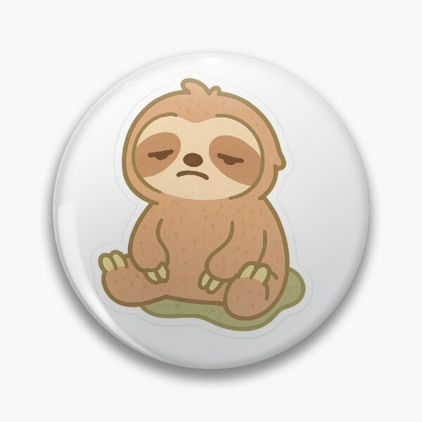 Artikelvorschau, Aesthetic Silly Sloth Sticker entworfen und verkauft von StickMint.