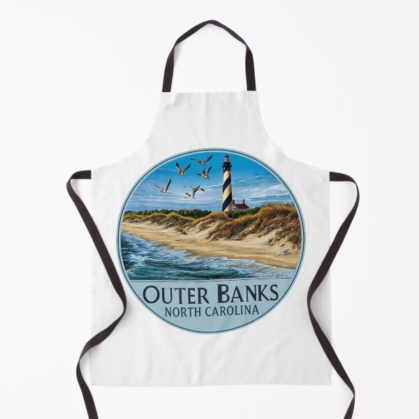 Item preview, Vintage Cape Hatteras Lighthouse Outer Banks North Carolina Beach Poster designed and sold by Blurbean.