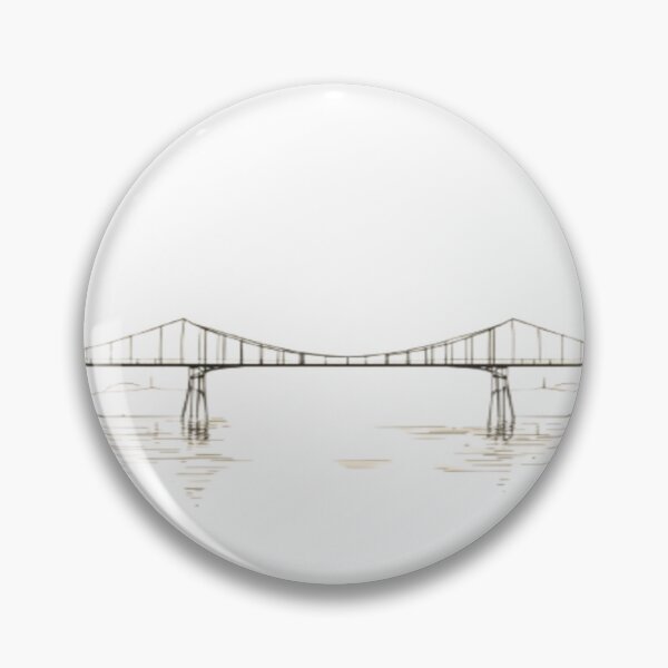 Item preview, Minimalist River Bridge Outline designed and sold by mari0n980.