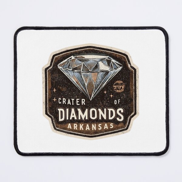 Item preview, Vintage Crater of Diamonds Arkansas State Park Diamond Mining Adventure Badge designed and sold by Blurbean.
