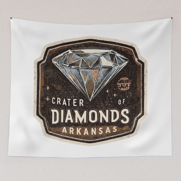 Item preview, Vintage Crater of Diamonds Arkansas State Park Diamond Mining   Adventure Badge designed and sold by Blurbean.