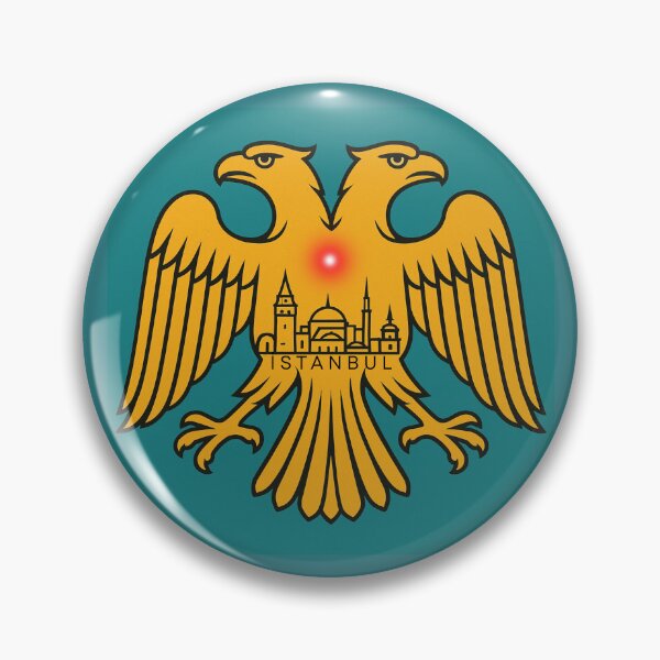Item preview, Byzantine Double-Headed Eagle Istanbul Skyline Art | Eastern & Western Symbolism   designed and sold by asliberry.