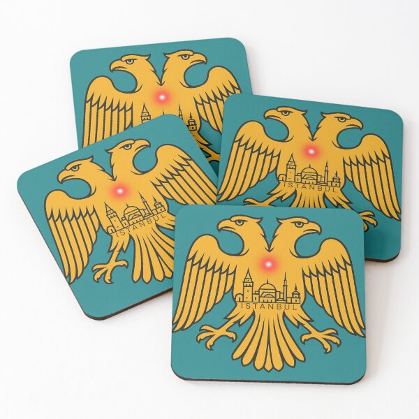 Item preview, Byzantine Double-Headed Eagle Istanbul Skyline Art | Eastern & Western Symbolism   designed and sold by asliberry.