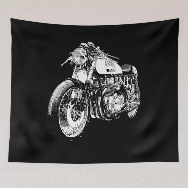 Item preview, Vintage Motorcycle  designed and sold by Sketch-Shack.