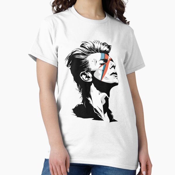 T-shirt 'David Bowie Earls Court Heroes' F4NT4STIC En Noir