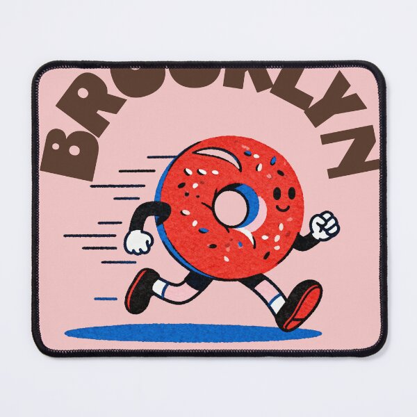 Item preview, Brooklyn Runs on Bagels designed and sold by GreenKaiju studio.