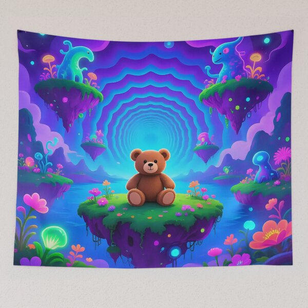 Item preview, Teddy bear in a fantasy world  designed and sold by Nomad-Maynard.