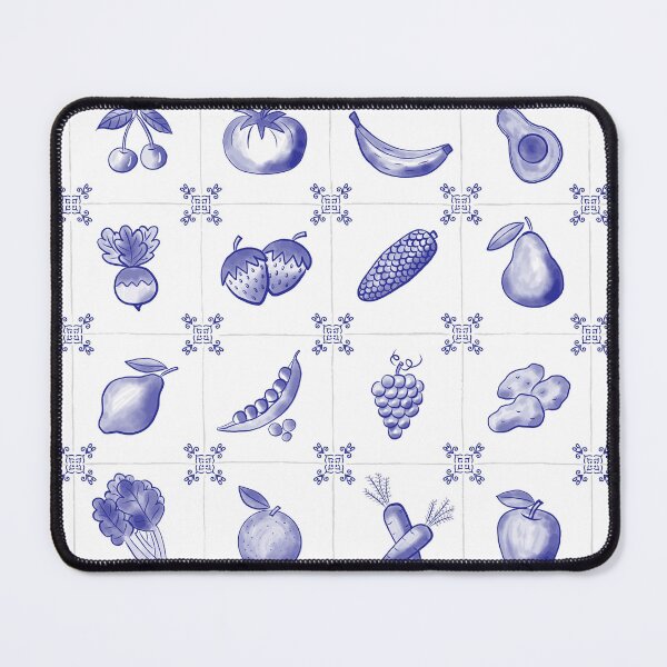 Item preview, Cobalt blue and white faux kitchen tiles designed and sold by FrancesPoff.