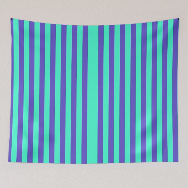 Item preview,  Deep Violet With Bright Aquamarine stripes. designed and sold by Designfs.