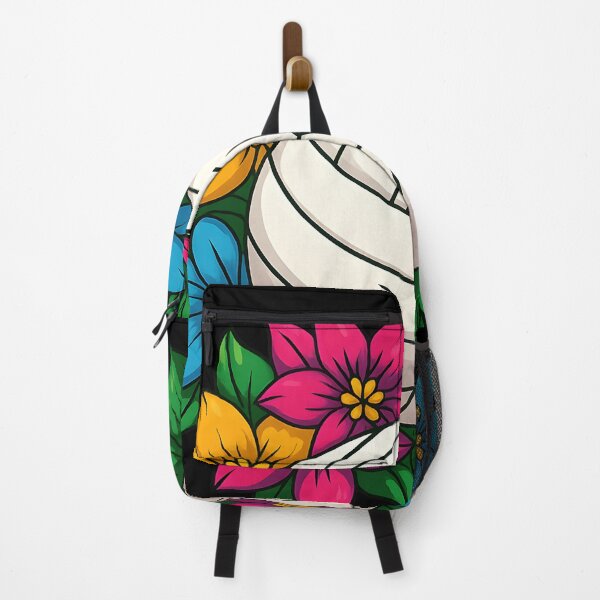 Item preview, Colorful Flower Volleyball Design for Players and Sports Lovers designed and sold by DrawHandArt.