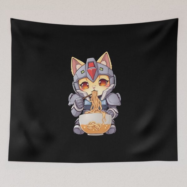 Item preview, RAMEN CAT GUNDAM designed and sold by WolfmanProphecy.