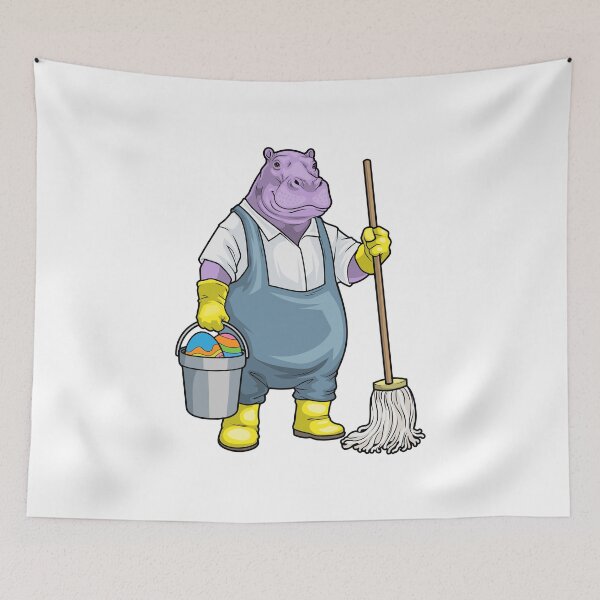 Item preview, Hippo Easter Cleaning designed and sold by Snabdesign84.