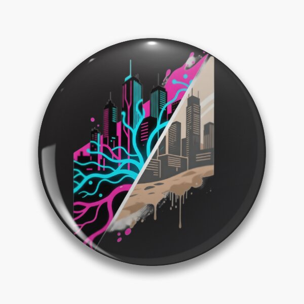 Item preview, Cyberpunk Dilapidated City Design designed and sold by Nourfashion29.