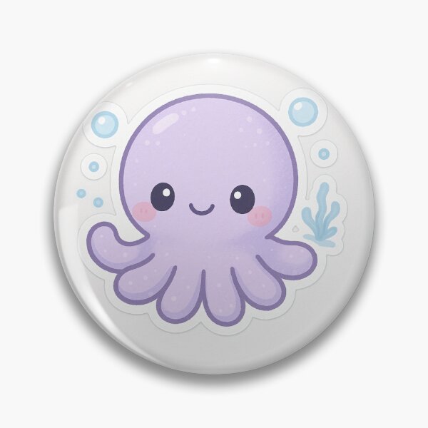 Artikelvorschau, Aesthetic Cheerful Octopus Sticker entworfen und verkauft von StickMint.